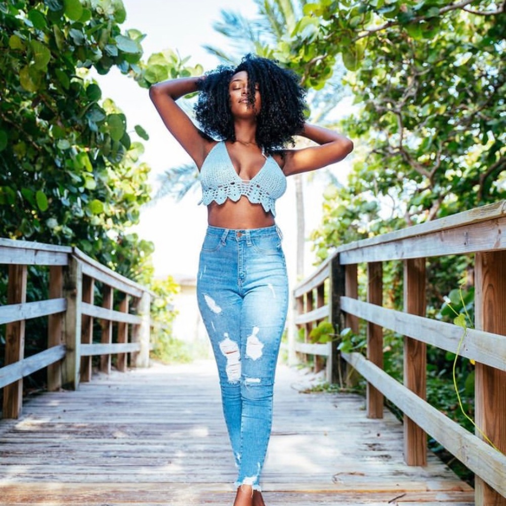 Handmade crochet crop top